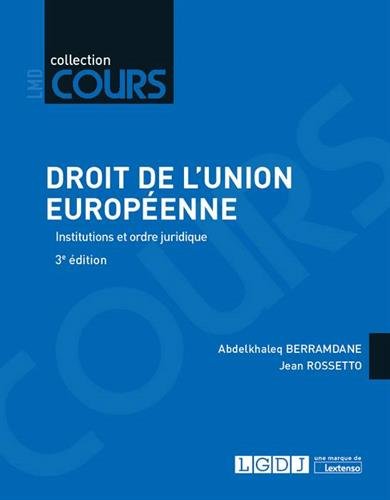 Télécharger Droit de l'Union européenne Livre eBook France