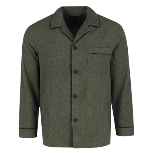 Majestic International Men's Notch Collar Long Sleeve Button Down Pajama Set2