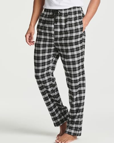 Real Essentials 3 Pack Mens Big & Tall King Size Pajama Pants Cotton Soft Pajamas Men Flannel Bottoms Fleece Buffalo Plaid Pj Lounge Pants Sleepwear Pijamas Hombres Woven - Set 7, 5x Tall2