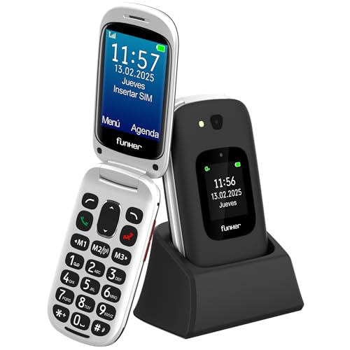 Téléphone 4G Funker E350 Max compatible appareils auditifs avec volume amplifié Audio Pro