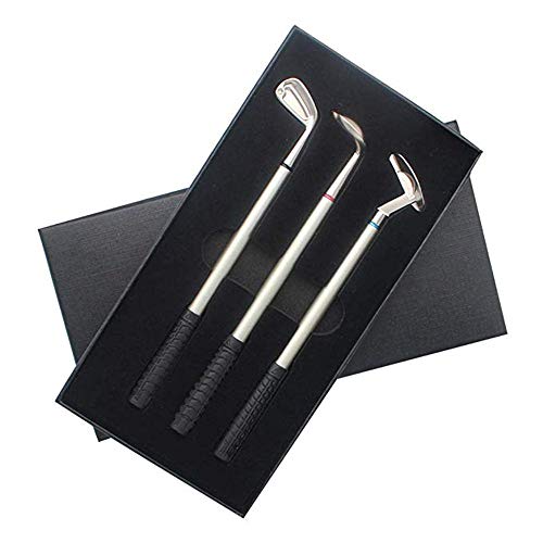 Mini palo de golf de golf con caja de regalo, para decoración de escritorio y accesorios de golf, color B