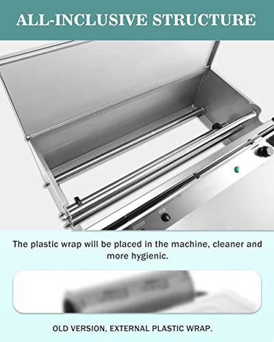 Machine d'emballage de film alimentaire 45cm avec plaque chauffante intégrée pour aliments - 7