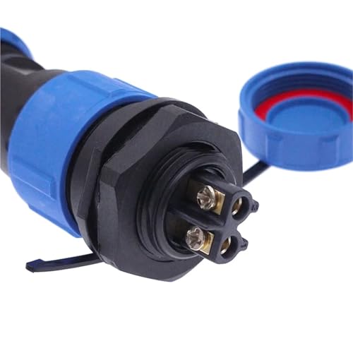 Conector de Cable IP68 SP17 con rosca macho hembra de 3 pines antioxidante 7
