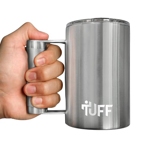 Vaso de Café de Acero Inoxidable 16 oz con Asa Grande miniatura 2