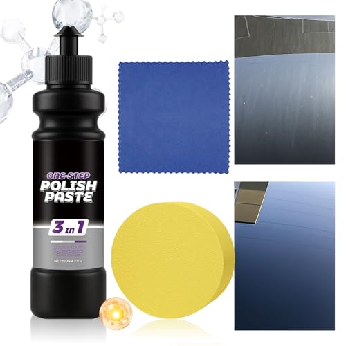 車のスクラッチ修理キット - ペイント研磨ペースト、コンパウンドクリーナー、ワックスアプリケーターツール |自動車 RV マリンオートバイトラックバンパードアスクラッチリムーバー輝き修復仕上げ