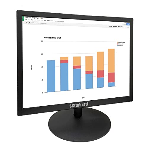 Image of SKitphrati 17 Inch PC Monitor HDMI Monitor 1280 X 1024 LED Monitor with 45% sRGB Color Correction and 4:3 Aspect Ratio, 60 Hz Refresh Rate, 5Ms Response Time, VESA Mountable, VGA, HDMI, TN Panel