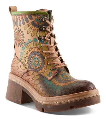 Spring Step L'Artiste Carnivale Booties | Hand-Painted Leather Ankle Boots