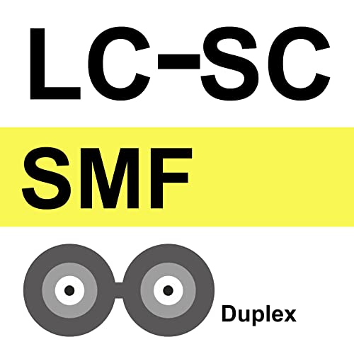 Image of 10Gtek Fiber Patch Cable - LC to SC OS2 1G /10G Singlemode Jumper Duplex 9 /125 LSZH Fiber Optic Cord, Yellow, 7-Meter(23-ft), 4-Pack