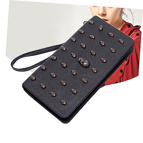 Fashionable Long Zipper Wallet for Women Large Capacity Cash Holder Coin Purse Black Secure Handheld Purse for Outdoors2