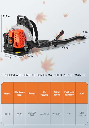 Htk 63 Cc Gas Backpack Leaf Blower thumb #7