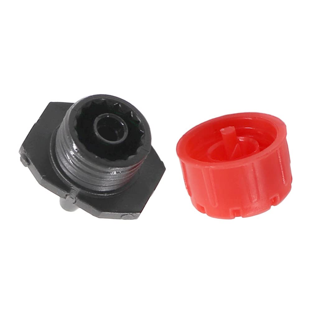 TopHomer Arroseurs d'irrigation Automatique à 8 Trous 300 pièces, Micro Goutte à Goutte réglable | système d'arrosage Anti-Obstruction | 1/4 ''| pour l'horticulture à Effet de Serre | Rouge agricole