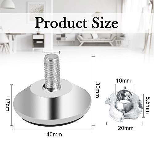 UTRUGAN 20 Pezzi Piedini Livellamenti Regolabili