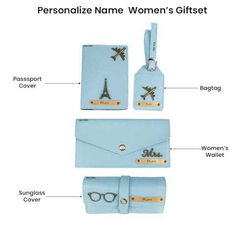 Image of AICA Personalized Name & Charm Sunglass Cover Giftset for Women