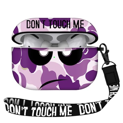 Image of for Airpods Pro 2nd Generation Case 2022, Don't Touch Me for Airpods Pro 2 Cover with Keychain /Lanyard Soft Cute Shockproof Cover for Women Men Compatible Apple AirPod Pro 2 (Purple)