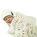 Produktbild jisen Neugeborene Baby Fotografie Requisiten Baby Decke Gap Outfit Off White Crochet Strick Fotografie Prop Decke