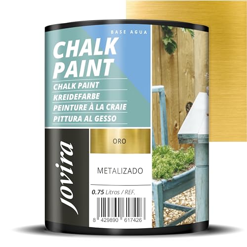 JOVIRA PINTURAS Tiza Chalk Paint al Agua Mate. Renueva tus muebles con creatividad. 750 Mililitros