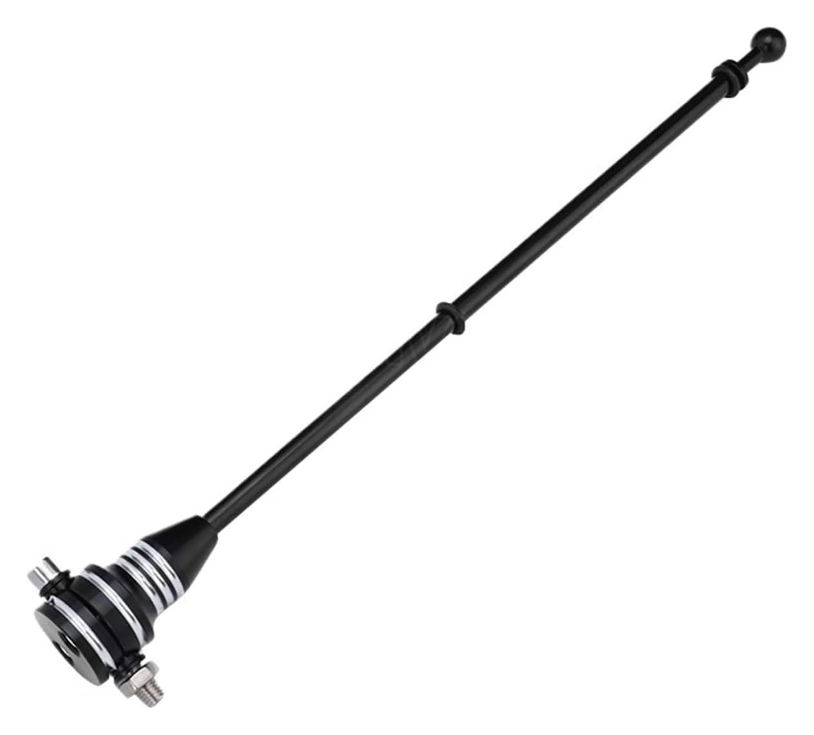 Portaequipajes for mástil de Bandera de Motocicleta, Estante for Bandera con Base Ajustable, Compatible con Sportster XL883 Touring FLHT Road King Glide (Negro)(Black)