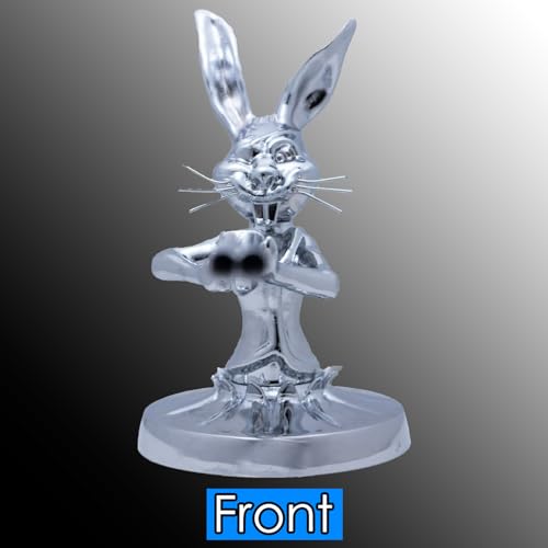 XDHLDULYK 1 peça de ornamento de capô de pistoleiro de coelho, ornamento de capô de caminhão de carr