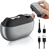 3-in-1 Electric Nail Clippers for Seniors, 2026 New Upgraded Smart Nail Clippers, Electric Nail Trimmer with LED Light, Electric Toenail Clippers for Thick Toenails, Nail Clipper for Adult and Kids