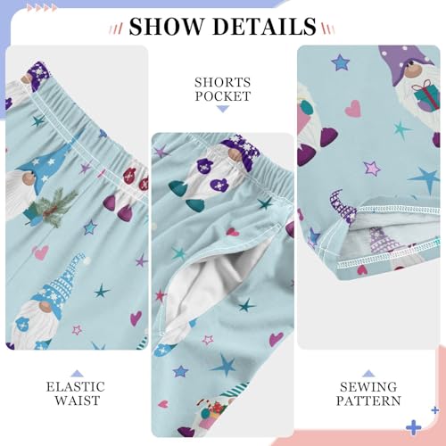 Gnome Spruce Branch Boys Long Pants Soft Trousers Elastic Waist Kids Lounge Bottoms with Pockets S-XL4