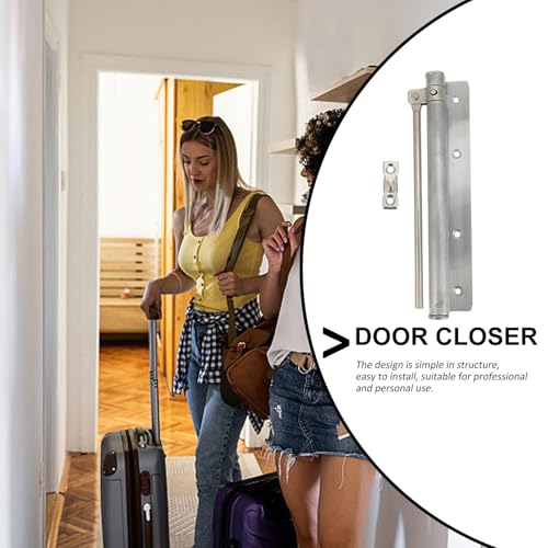 Cierrapuertas automático interior Gatuida muelle ajustable de acero inoxidable para el hogar 4