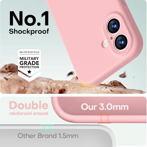 Image of LOVE 3000 Magnetic for iPhone 17 Case Premium Silicone, Pink Sand