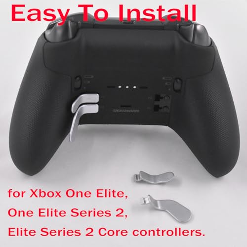 Image of 5 in 1 Elite Controller Paddles for Xbox One Elite Series 2 Controller Metal Paddles for Xbox Elite Series 2 Core Controller Paddles with D-Pad for Xbox One Elite 1 (Silver)