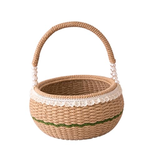 Panier rond tissé grande capacité pour chambre d'enfant