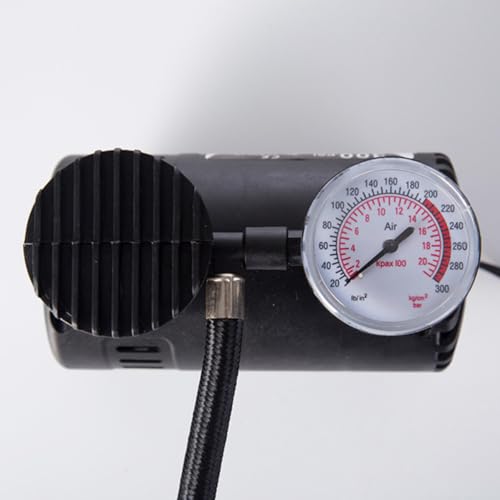 Compresor de aire portátil 12v 100w con manómetro digital e inflador 3