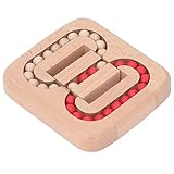 Planar Ball Wooden Toy, Wooden Luban Lock Maze Game Puzzle Toy, Science Education Lock Unlock Planar Ball Maze Game for Adult Kids Science Education