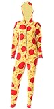 Sweet Treats Women's Pizza Union Suit, Red, Large