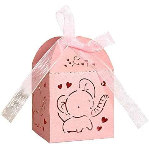 Ztexkee Pack of 50 Decorative Candy Boxes Cover