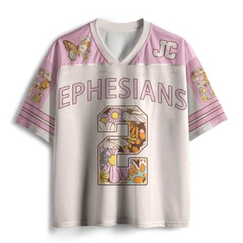 Graphic Tees Summer Novelty Women Men Oversized Flowers with Butterfly Christian Jersey