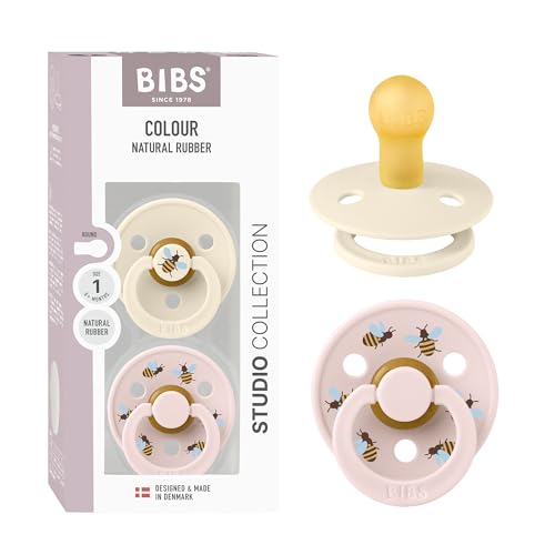 BIBS Colour Studio Schnuller 2er-Pack, BPA-frei, Kirschform Nippel....
