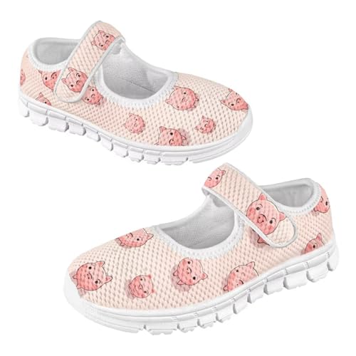 Little Girls Pig Mary Janes Shoes Ballerina Ballet Flats Dress Barefoot Shoe Wedding Party Sandals3