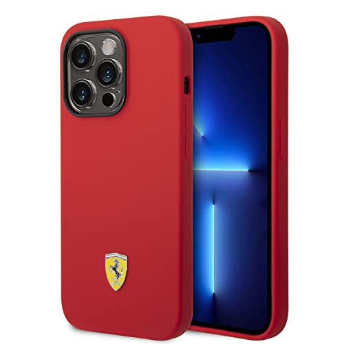 Ferrari - Custodia rigida per iPhone 13 Pro, trasparente con