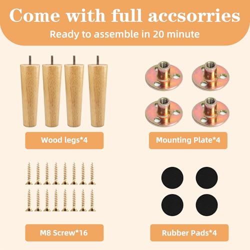 REGAL DISPLAY furniture legs 20cm, wooden furniture legs - Image 3