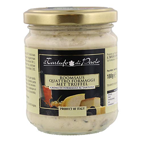 Il Tartufo di Paolo Salsa di crema Quattro Formaggi con tartufo - vetro 180 grammi