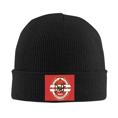 Gorro Calentador de Invierno, Duff Cerveza Sombreros Tejidos Gorros Cálidos de Invierno Gorros Unisex Gorros de Punto Sombrero de Punto Moda