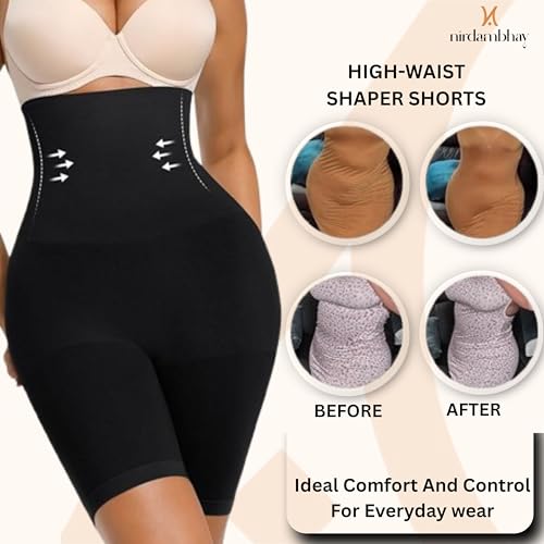 Image of Tummy Control Shapewear for Women, High Waisted Body Shaper Shorts Butt Lifting Panties Under Dress (Fit 28 to 38 Inch)