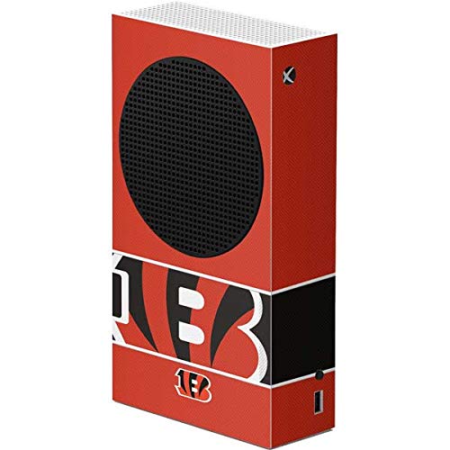 Skinit Decal Gaming Skin Compatible with Xbox Series S Console - Officially Licensed NFL Cincinnati Bengals Zone Block Design