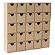 Decopatch Décopatch HD018O kleine Regal mit 25 Schubladen aus Pappmaché, Adventregal, 5 x 25 x 25 cm, zum Verzieren Kartonbraun