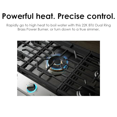 Samsung NA30N7755TG/AA 30 Inch Built In Smart Gas Cooktop thumb #2