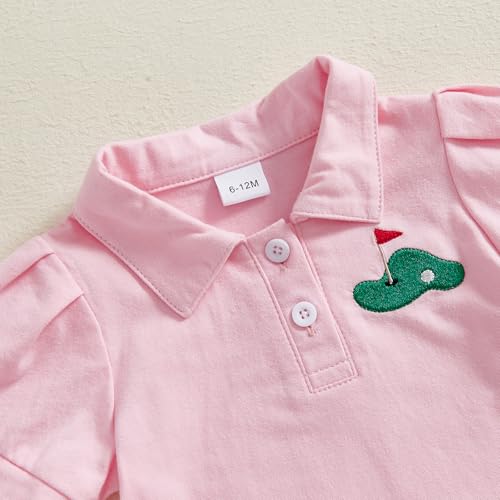 Chloefairy Kids Toddler Baby Girl Golf Outfit Golf Polo Dress Short Sleeve Hole in One Golf Summer Tennis A Line Dresses4