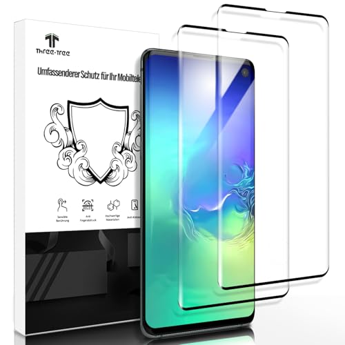 Schutzfolie für Panzerglas für Samsung Galaxy S10 2 Stück Fingerabdruck-ID Kompatibel 9H Härte Folie HD Clear Displayschutz Schutzfolie Glas für Samsung S10