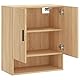 vidaXL Wandschrank, Hängeschrank mit viel Stauraum, Wandmontage Badschrank Medizinschrank, Aufbewahrungsschrank für Wohnzimmer, Sonoma Eiche Holzwerkstoff