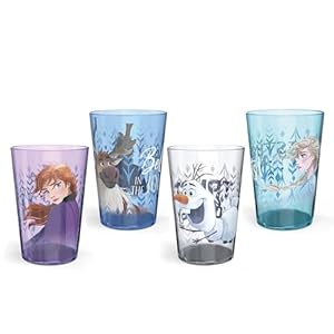 Zak Designs Eiskönigin 2 Trinkgläser-Set, 4 Stück