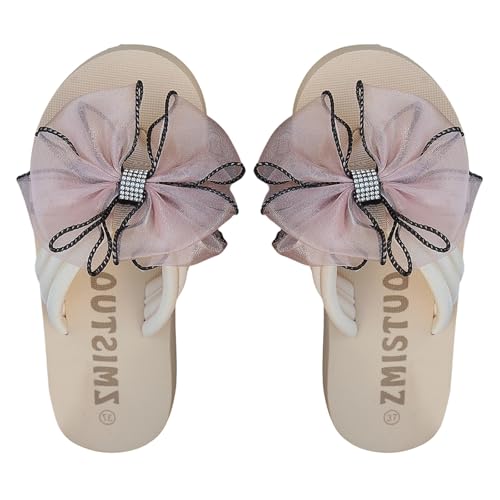 Chanclas de flores para mujer, sandalias de playa para mujer, bohemias, planas, puntera abierta, cuña baja, sandalias de apoyo grueso con fascitis plantar, sin cordones, para verano, casual, versátil