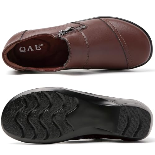 Image of QAE Loafers for Women Comfortable Loafers Slip-Ons Dress Shoes for Women Business Casual Work Office Shoes Women's Orthopedic Walking Shoes