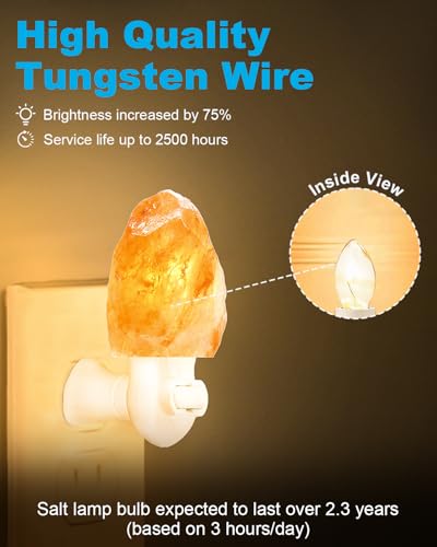 image for OuuKoo Night Light Bulb Warm White Replacement Bulbs - E12 Light Bulbs